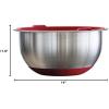 image:imageTramontina 14piece Stainless Steel Mixing Bowl Set with Red Lids 80202508DS
