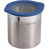 image:imageTramontina 4Piece Food Storage Containers with Silicone Lids Stainless Steel Reusable Canister Set Kitchen Pantry Organizer for Oats Flour Cereal Sugar Snacks BlueBlue