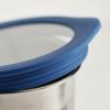 image:imageTramontina 4Piece Food Storage Containers with Silicone Lids Stainless Steel Reusable Canister Set Kitchen Pantry Organizer for Oats Flour Cereal Sugar Snacks BlueBlue