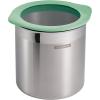 image:imageTramontina 4Piece Food Storage Containers with Silicone Lids Stainless Steel Reusable Canister Set Kitchen Pantry Organizer for Oats Flour Cereal Sugar Snacks BlueMint Green