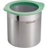 image:imageTramontina 4Piece Food Storage Containers with Silicone Lids Stainless Steel Reusable Canister Set Kitchen Pantry Organizer for Oats Flour Cereal Sugar Snacks BlueMint Green