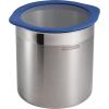 image:imageTramontina 4Piece Food Storage Containers with Silicone Lids Stainless Steel Reusable Canister Set Kitchen Pantry Organizer for Oats Flour Cereal Sugar Snacks BlueBlue
