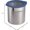 image:imageTramontina 4Piece Food Storage Containers with Silicone Lids Stainless Steel Reusable Canister Set Kitchen Pantry Organizer for Oats Flour Cereal Sugar Snacks BlueBlue