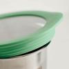 image:imageTramontina 4Piece Food Storage Containers with Silicone Lids Stainless Steel Reusable Canister Set Kitchen Pantry Organizer for Oats Flour Cereal Sugar Snacks BlueMint Green