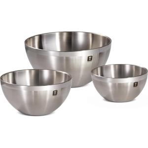 image:imageTramontina Double Wall Stainless Steel Mixing Bowls 3Pack
