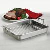 image:imageTramontina 135Inch Stainless Steel Roasting Pan with Rack Turkey Roaster for Oven Dishwasher Safe Made in Brazil135Inch