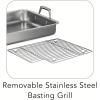 image:imageTramontina 135Inch Stainless Steel Roasting Pan with Rack Turkey Roaster for Oven Dishwasher Safe Made in Brazil15Inch