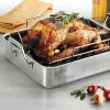 image:imageTramontina 135Inch Stainless Steel Roasting Pan with Rack Turkey Roaster for Oven Dishwasher Safe Made in Brazil165inch