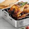 image:imageTramontina 135Inch Stainless Steel Roasting Pan with Rack Turkey Roaster for Oven Dishwasher Safe Made in Brazil165inch