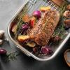 image:imageTramontina 135Inch Stainless Steel Roasting Pan with Rack Turkey Roaster for Oven Dishwasher Safe Made in Brazil1675Inch