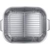image:imageTramontina 165Inch Stainless Steel Deep Roasting Pan with Basting Grill and VRack Turkey Roaster for Oven Dishwasher Safe Made in Brazil1675Inch