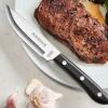 image:imageTramontina Porterhouse 4Piece Steak Knives 5Inch Stainless Steel HighCarbon Serrated Blade Kitchen Knife Set with Hardwood Block FullTang DishwasherSafe4Piece
