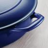 image:imageTramontina Bestow Enameled Cast Iron Dutch Oven Pot with Lid Round 55quart Smoke Gold KnobBlue