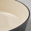 image:imageTramontina Bestow Enameled Cast Iron Dutch Oven Pot with Lid Round 55quart Smoke Gold KnobSmoke