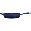 image:imageTramontina Bestow Enameled Cast Iron Grill Pan with Press 11inch Latte with Gold KnobBlue