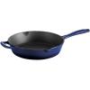 image:imageTramontina Bestow Enameled Cast Iron Grill Pan with Press 11inch Latte with Gold KnobBlue