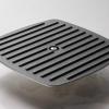 image:imageTramontina Bestow Enameled Cast Iron Grill Pan with Press 11inch Latte with Gold KnobLatte