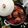 image:imageTramontina Bestow Enameled Cast Iron Grill Pan with Press 11inch Latte with Gold KnobLatte