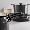 image:imageTramontina Ceramic Non Stick 6Piece Nesting Sauce Pan Set with Lids  Stackable Nonstick Cookware Set Dishwasher and Oven Safe WhiteGray