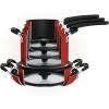 image:imageTramontina Ceramic Non Stick 6Piece Nesting Sauce Pan Set with Lids  Stackable Nonstick Cookware Set Dishwasher and Oven Safe WhiteRed