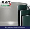 image:imageTramontina Ceramic Non Stick 6Piece Nesting Sauce Pan Set with Lids  Stackable Nonstick Cookware Set Dishwasher and Oven Safe WhiteTeal Ceramic