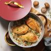 image:imageTramontina Fiora 425Quart Multipurpose Ceramic Non Stick Cooking Pan with Lid WhiteMerlot