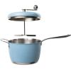 image:imageTramontina Golden Pop Popcorn Maker 55Quart Stainless Steel Stovetop Popcorn Popper Compatible with All Stovetops  WhiteBlue
