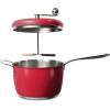 image:imageTramontina Golden Pop Popcorn Maker 55Quart Stainless Steel Stovetop Popcorn Popper Compatible with All Stovetops  WhiteRed