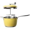 image:imageTramontina Golden Pop Popcorn Maker 55Quart Stainless Steel Stovetop Popcorn Popper Compatible with All Stovetops  WhiteYellow