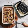 image:imageTramontina Mae 3Piece Ceramic Porcelain Baking Pans Set Non Stick Casserole Dishes for Oven Rectangular Bakeware for Lasagna Cakes and Loafs BlackBlack