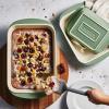 image:imageTramontina Mae 3Piece Ceramic Porcelain Baking Pans Set Non Stick Casserole Dishes for Oven Rectangular Bakeware for Lasagna Cakes and Loafs BlackCactus