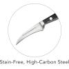 image:imageTramontina Pro Series Forged 6Inch Chef Knife Stainfree HighCarbon Steel Kitchen Knives for Cooking3Inch Peeling Knife