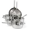 image:imageTramontina Tempo TriPly Base Stainless Steel 12Inch Large Frying Pan InductionReady Skillet OvenSafe DishwasherSafeCookware Set