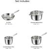 image:imageTramontina Tempo TriPly Base Stainless Steel 12Inch Large Frying Pan InductionReady Skillet OvenSafe DishwasherSafeCookware Set