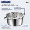 image:imageTramontina Tempo TriPly Base Stainless Steel 12Inch Large Frying Pan InductionReady Skillet OvenSafe DishwasherSafeDutch Oven