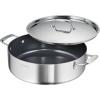 image:imageTramontina Utsava TriPly Clad Stainless Steel 10Inch Square Grill Pan with Ceramic Non Stick Interior InductionReadyCasserole