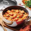 image:imageTramontina Utsava TriPly Clad Stainless Steel 10Inch Square Grill Pan with Ceramic Non Stick Interior InductionReadyCasserole