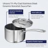 image:imageTramontina Utsava TriPly Clad Stainless Steel 10Inch Square Grill Pan with Ceramic Non Stick Interior InductionReadySauce Pan