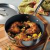 image:imageTramontina Utsava TriPly Clad Stainless Steel 10Inch Square Grill Pan with Ceramic Non Stick Interior InductionReadySaute Pan