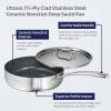 image:imageTramontina Utsava TriPly Clad Stainless Steel 10Inch Square Grill Pan with Ceramic Non Stick Interior InductionReadySaute Pan