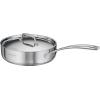 image:imageTramontina Utsava TriPly Clad Stainless Steel 10Inch Square Grill Pan with Ceramic Non Stick Interior InductionReadySaute Pan