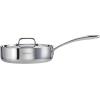 image:imageTramontina Utsava TriPly Clad Stainless Steel 10Inch Square Grill Pan with Ceramic Non Stick Interior InductionReadySaute Pan