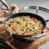 image:imageTramontina Utsava TriPly Clad Stainless Steel 10Inch Square Grill Pan with Ceramic Non Stick Interior InductionReadyWok
