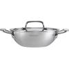 image:imageTramontina Utsava TriPly Clad Stainless Steel 18Quart Kadai with Lid and Ceramic Non Stick Interior InductionReady Small Kadhai Pot for Indian CookingCeramic