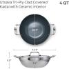 image:imageTramontina Utsava TriPly Clad Stainless Steel 18Quart Kadai with Lid and Ceramic Non Stick Interior InductionReady Small Kadhai Pot for Indian CookingCeramic