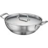 image:imageTramontina Utsava TriPly Clad Stainless Steel 18Quart Kadai with Lid and Ceramic Non Stick Interior InductionReady Small Kadhai Pot for Indian CookingCeramic