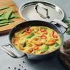 image:imageTramontina Utsava TriPly Clad Stainless Steel 18Quart Kadai with Lid and Ceramic Non Stick Interior InductionReady Small Kadhai Pot for Indian CookingCeramic