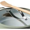 image:imageTramontina Vue AllinOne Plus Pan Set 5Quart Ceramic Non Stick Cooking Pan with Glass Lid Steamer Insert Beechwood Utensils Splatter Screen Pot Holder GreenGreen