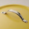 image:imageTramontina Vue AllinOne Plus Pan Set 5Quart Ceramic Non Stick Cooking Pan with Glass Lid Steamer Insert Beechwood Utensils Splatter Screen Pot Holder GreenYellow
