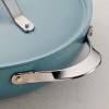 image:imageTramontina Vue AllinOne Plus Pan Set 5Quart Ceramic Non Stick Cooking Pan with Glass Lid Steamer Insert Beechwood Utensils Splatter Screen Pot Holder GreenBlue